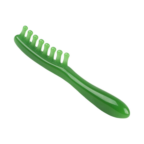 Scalp Massage Brush Multipurpose Head Neck Massage Comb-Green
