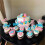 Διακοσμητικά διακοσμητικά για cupcakes για ένθετα τούρτας, σχέδιο παπιγιόν με 5