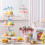 Διακοσμητικά διακοσμητικά για cupcakes για ένθετα τούρτας, σχέδιο παπιγιόν με 4