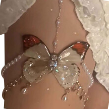 Vielseitiges Perlen-Flügel-Oberschenkelstrumpfband für Cosplay-