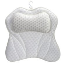 Spa Quality Bath Pillow 6 Suction Cup Butterfly Contouring-SS4