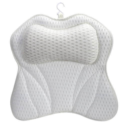 Spa Quality Bath Pillow 6 Suction Cup Butterfly Contouring-SS4