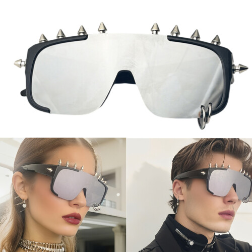 Lunettes de soleil à rivets à la mode, accessoire de Costume 1