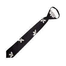 Sparkling Rhinestones Necktie For Formal Event Comfortable