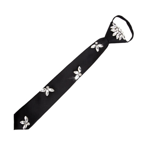 Sparkling Rhinestones Necktie For Formal Event Comfortable