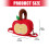 Reise-Make-up-Tasche, großes-Gelber karierter Apfel 3