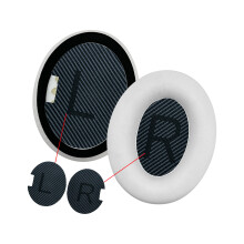 Oorkussenhoezen Leer Duurzaamheid Oorkussens Voor QC25 QC15-Wit