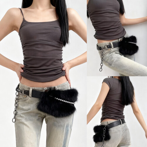 Plush Waist Strap Multipurpose Belt Lightweight Winter Belt 1