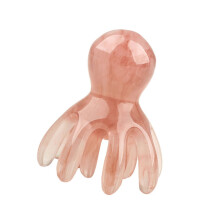 Resin Head Massage Comb 14 Teeth Design For Improved-amber