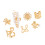 Bagues empilables d'inspiration nautique serties de-Couleur or 1