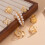 Bagues empilables d'inspiration nautique serties de-Couleur or 7