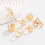 Bagues empilables d'inspiration nautique serties de-Couleur or 5