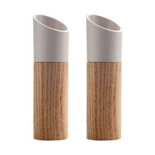 Pepparkvarn och saltkvarnset, elegant design, keramisk mekanism, justerbar malningsstorlek för ditt kök och matbord