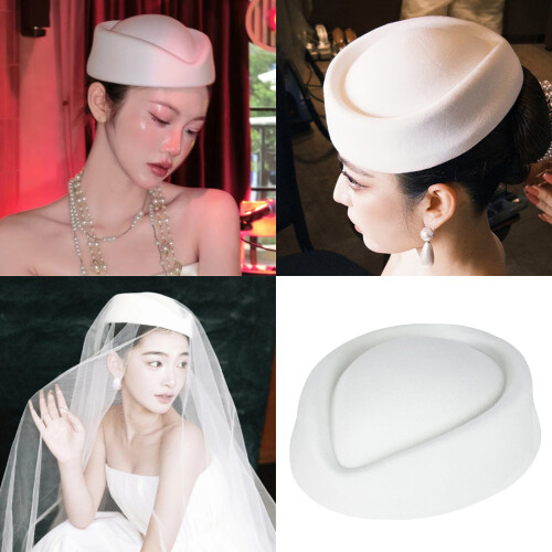 Multiuse Baret Fascinator Pillbox Hat voor dames Formeel 1