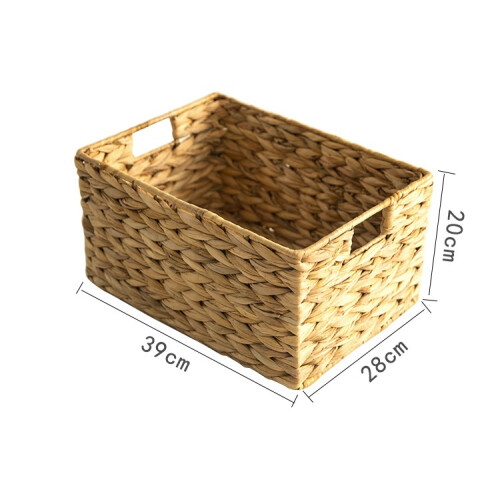 Ideal Shelving Units, Extra Large Rectangular Water Hyacinth Basket For Home Decor And Storage Solutions 1
