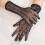 Stretchable Rhinestones Gloves Lace Fishnet Design Breathable 6