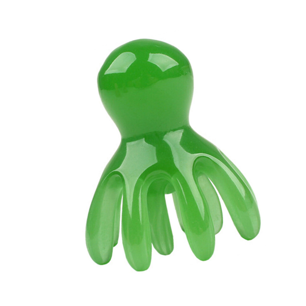 Green 14 Teeth Scalp Massage Comb For Head Relaxation Stress