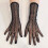 Stretchable Rhinestones Gloves Lace Fishnet Design Breathable 4
