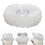 Adjustable Lace Trim Imitation Collar Scarf Reusable Polyester 2