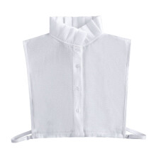 Breathable Soft Detachable Collar Elegant Ruffle Faux Collar