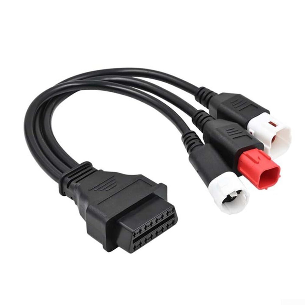 3Pin And 4Pin To 16Pin Obd2 Extension Cable Adapter, Male To Female Diagnostic Connection, Compatible With Vehicles 9339159618387