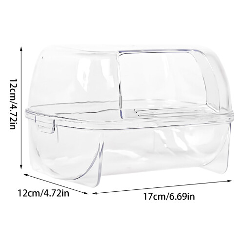 Hamster Bathtub Box for Small Animals Hamster Bath Accessories 2