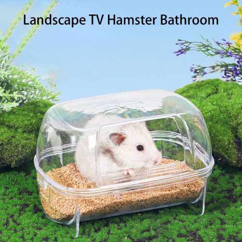 Hamster Bathtub Box for Small Animals Hamster Bath Accessories 1