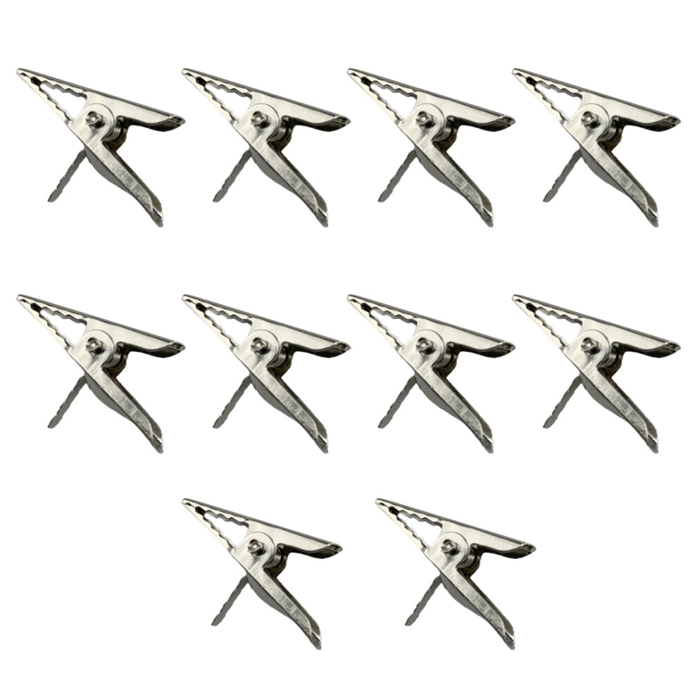 Cable Lead Clip Solutions: Metal Alligator Clips Paired With Nickel Plated Crocodile Clamps For Uninterrupted Electrical Testing 9404207284651