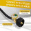 Propane Refill Adapter Hose Extension with Gauge a 6
