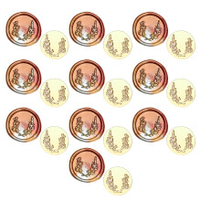 10 Pcs/Set Leaf Wax Seal Stamp for Cards Scrapbooking-zw19