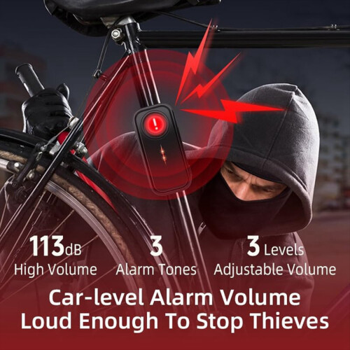 Vibration Bike Alarm with Remote Control Bicycle 1 2