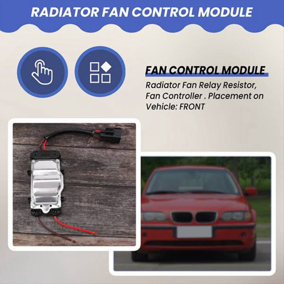 4 Pcs Radiator Fan Control Module For 3Series E46 4853281457232