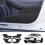 Car Carbon Leather Door Protector Pad Plank Anti-K 8