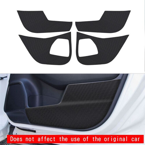 Car Carbon Leather Door Protector Pad Plank Anti-K 2