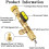 Valve Core Remover Installer Tool with Dual Size S 6