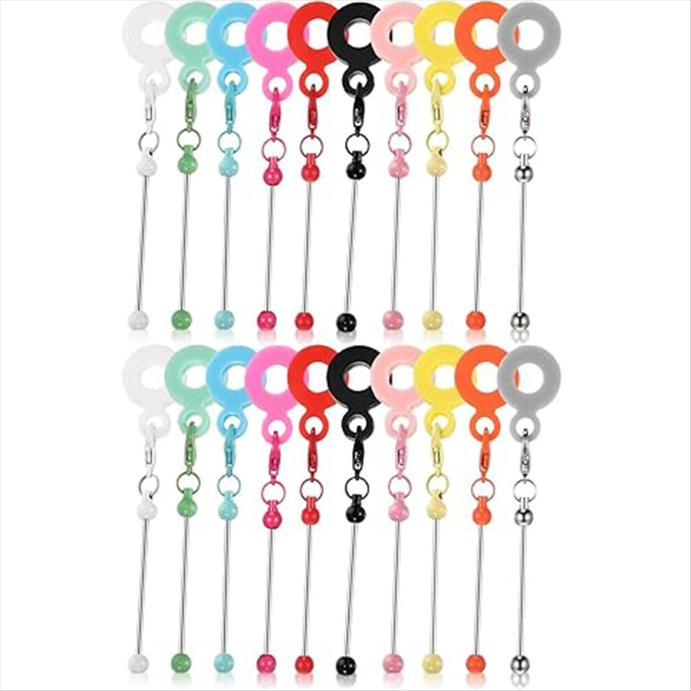 20 Pcs Beadable Cup Charm Tumbler Straw Blank Bar 4853281450882