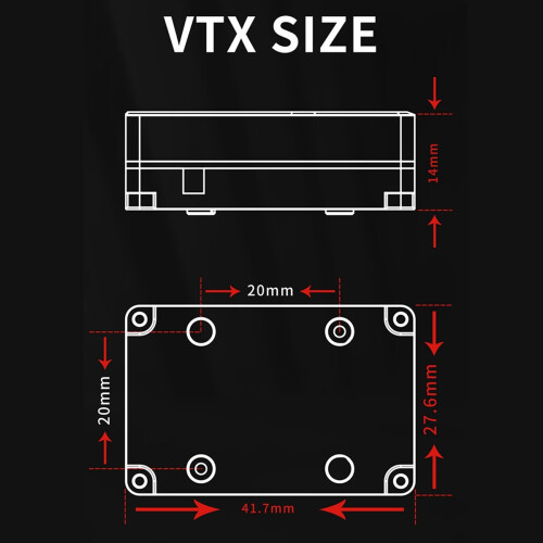 For Flying 3W 5.8G VTX FPV Video Transmitter Built 1