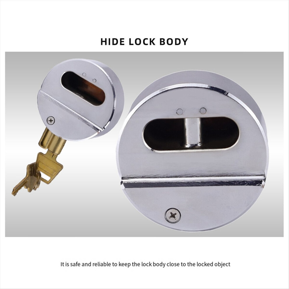 Cp-3184 Hidden Shackle Padlocks Keyed Solid Steel Light 4851636072277