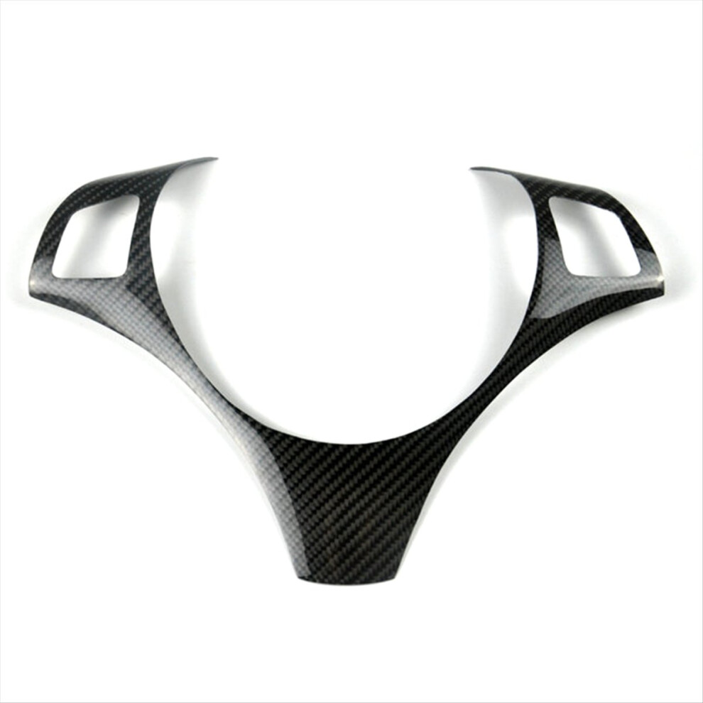 Real Carbon Fiber Car Interior Steering Wheel Deco 4851636075797