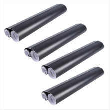 4 Pcs 12X60 Inch Matte Black Vinyl Film Wrap Car D