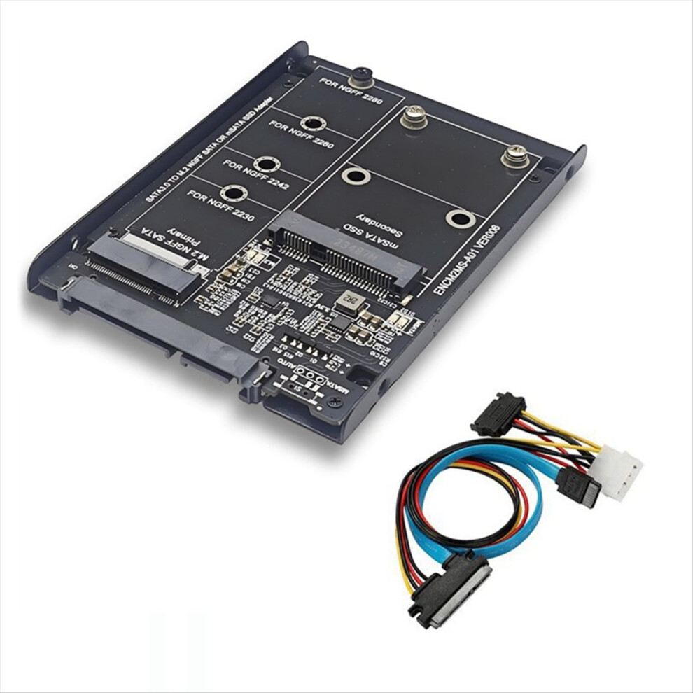 Ssd Case Enclosure M2 Ngff&Msata To Sata3.0 6Gb 2. 4851636099311