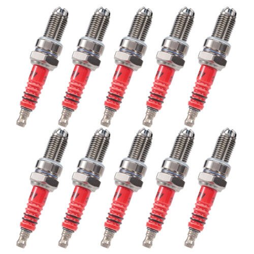 10Pcs 3-Electrode Spark Plug D8TC for 125Cc 150Cc 1