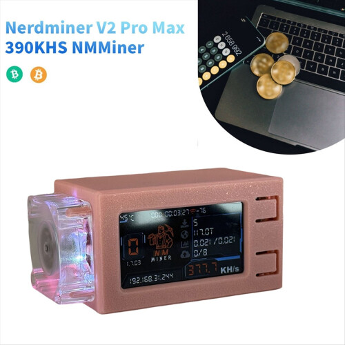 NMMiner Nerdminer V2 Pro Max 390KH/S Solo Lottery 2
