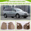 1Pair Middle Row Left Seat Rail Bracket Cover for 6