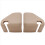 1Pair Middle Row Left Seat Rail Bracket Cover for 4