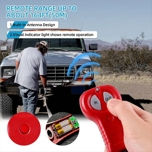 Wireless Winch Remote Control Set 12V 24V Electric 2