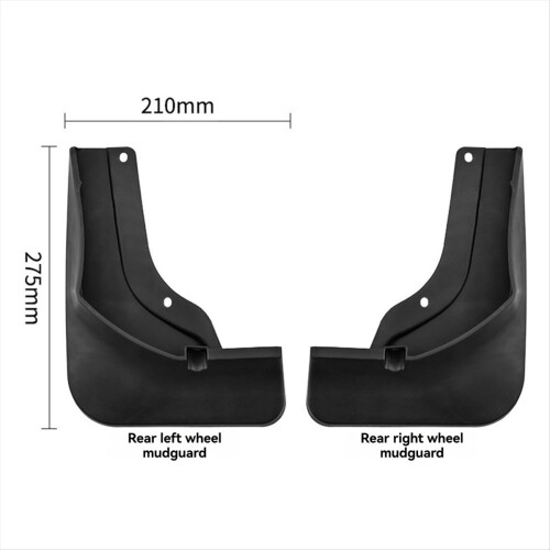 4Pcs Car Mudguards Mud-Fenders Mud Splash Guards w 2