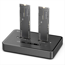 Dual-Bay M.2 NVME SSDClone DockingStation 20Gbps