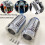 Chrome Retro Fork Boot Slider Covers for Tour Road 7