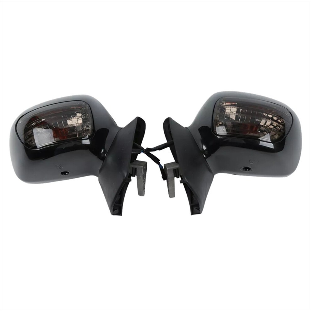 1Pair Motorcycle Rearview Mirrors&Smoke Signal Len 4853526524354